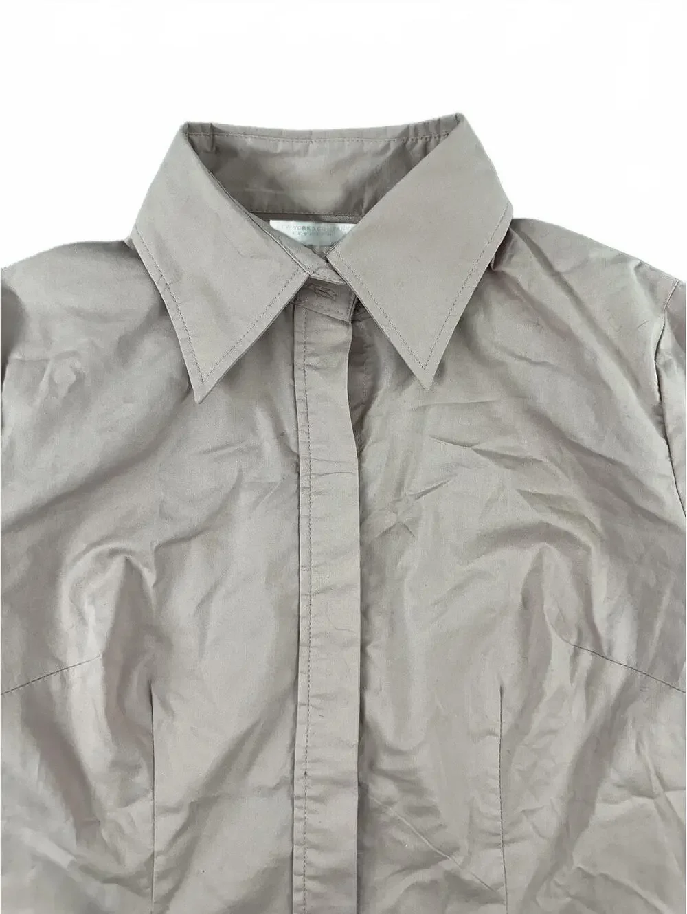 New York & Company Stretch Fitted Button Up Shirt